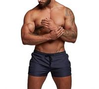 Celucke Sommer Badehose Herren Schwimmshorts mit Reißverschluss Taschen und Kordelzug, Männer Badeshorts Kurze Schwimmhose Bademode Schnelltrocknend (Blau, M)