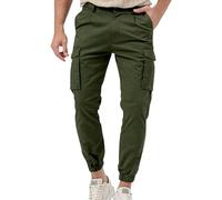 Celucke Sporthose Herren Wanderhose Atmungsaktiv Mittelhohe Taille Cargohose Arbeitshosen Männer Herbst Winter Jogging Hose Streetwear Joggpants Outdoor Sportbekleidung Jungen 2024