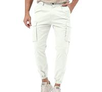 Celucke Sporthose Herren Wanderhose Atmungsaktiv Mittelhohe Taille Cargohose Arbeitshosen Männer Herbst Winter Jogging Hose Streetwear Joggpants Outdoor Sportbekleidung Jungen 2024