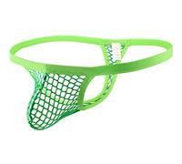 Celucke String Tanga Herren Sexy Netz Unterwäsche Männer Transparent Unterhose Reizvolle Jockstrap Brief Slip T-Back Thong Mini Durchsichtige Bikini G-Strings