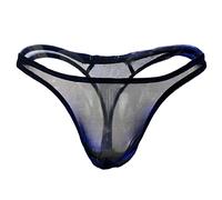 Celucke String Tanga Herren Sexy Unterwäsche Männer Transparent Brief Slip T-Back Thong Mini Bikini Unterhose Reizvolle Jockstrap Durchsichtige Bikini G-Strings