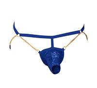 Celucke String Tanga Herren Slips Thong Kette Hohle Spitze Gay Unterwäsche Männer Low-Rise Herren-reizwäsche Tangaslip Slip Bikini Jockstrap Men Unterwäsche Sexy Underwear Unterhosen T-Back