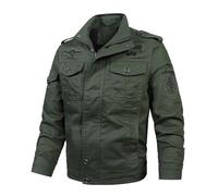 Celucke Winterjacke Herren mit Mehrfache Tasche,Männer Military Jacke Britannia Version Übergangsjacke Winterparka US Feldjacke