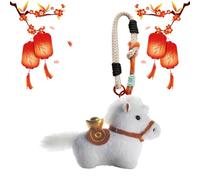 Celuicion Plüschpferd,Niedliche Sammlerfigur Anhänger | Mit Schlüsselband Plüschtier Schlüsselanhänger - Für Frauen Männer Kinder Geburtstag Weihnachten Neujahr Partyeinlage