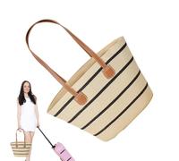 Celuicion Strohtasche für Damen, Tote aus geflochtenem Stroh, Strandtasche | Clutch Boho Reise für Ausflug Kreuzfahrt Urlaub