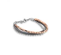 CEM ST9-055B Edelstahl Armband 3-reihig Damen 17 + 2cm