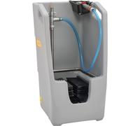 CEMO PE-Stiefelreiniger PREMIUM, mit Sammelwanne, LxBxH 530 x 490 x 880 mm