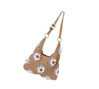 Cenifin Stylish Ethnic Crochet Shoulder Bag with Large Capacity Lightweight for Daily and Beach Use Modern Crochet Handbag Trendy Decor Large Capacity