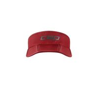 CEP Run SCHIRMMÜTZE Unisex - Leichte Visor Cap mit UV-Schutz für Sport & Freizeit - Atmungsaktives Sonnenvisier, faltbar & schnelltrocknend - Rot