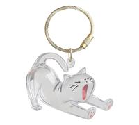Ceprznvey Hundehaarsammler Schlüsselanhänger, transparenter Tierhaar-Sammler-Schlüsselanhänger, niedlicher Andenken-Anhänger, leichtes stabiles Design, Tasche, Auto-Handtaschen-Zubehör, 4,5 cm