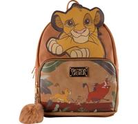 Cerdà Disney Der König der Löwen Rucksack - Kunstleder - Hakuna Matata Simba, Pumbaa und Timon Motiv - Braun