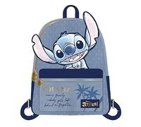 Cerdà Rucksack Disney Lilo & Stitch Kunstleder Motiv Stitch Ohana Blau