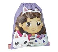 CERDA GROUP CERDÁ LIFE'S LITTLE MOMENTS Unisex Kinder Schulbeutel Gabby's Dollhouse Rucksack mit Kordelzug, Lila