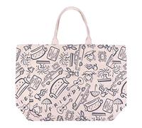 CERDÁ LIFE'S LITTLE MOMENTS 2100003324, Bolsos de Tela de Friends con Licencia Oficial Warner Bros para Mujer, Beige, 49 x 45 x 17 CM