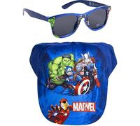 CERDÁ LIFE'S LITTLE MOMENTS Avengers Kinder Kappe mit Sonnenbrille Set - Superhelden Design für Sonne und Spiel