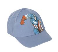 CERDÁ LIFE'S LITTLE MOMENTS Avengers Kindermütze - Blau und Rot - Größe 54 cm - Hergestellt aus 100% Baumwolle - Captain America Druck - Original Produkt entworfen in Spanien