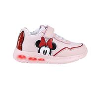 CERDÁ LIFE'S LITTLE MOMENTS Baskets Fille Minnie Mouse Avec Lumières, Fermeture Scratch et Embout Renforcé Pour Faciliter l'Indépendance et Confort, Sneaker, Rose,