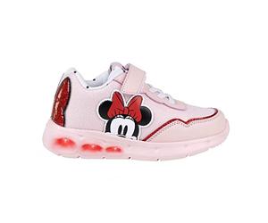CERDÁ LIFE'S LITTLE MOMENTS Baskets Fille Minnie Mouse Avec Lumières, Fermeture Scratch et Embout Renforcé Pour Faciliter l'Indépendance et Confort, Sneaker, Rose,