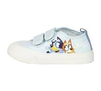 CERDÁ LIFE'S LITTLE MOMENTS Bluey Kinderturnschuhe - Blau - Größe 30 - Klettverschluss - Turnschuhe aus Segeltuch mit TPR-Sohle - Hinten anziehbar - Original Produkt entworfen in Spanien