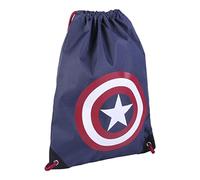 CERDÁ LIFE'S LITTLE MOMENTS Bolsa Mochila Cuerdas Infantil de Capitan America-Licencia Oficial Marvel, Saco Unisex niños, Azul Oscuro, Pequeño