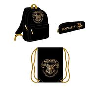CERDÁ LIFE'S LITTLE MOMENTS Ensemble Sac d'École, Trousse et Sac à Cordons pour Enfants de Poudlard | Idéal pour la Rentrée des Classes, Schulrucksack-Set,
