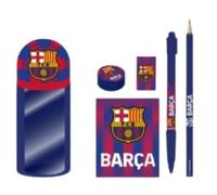 CERDÁ Life's Little Moments F.C Barcelona 6-teiliges Federmäppchen für Kinder, Schule, Bürobedarf, Geschenk