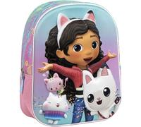 CERDÁ LIFE'S LITTLE MOMENTS Gabby's Dollhouse 3D-Kinderrucksack für Mädchen - farbenfrohes Design und lustige Reliefs | Gabby-Schulrucksack mit großem Fassungsvermögen und verstellbaren Trägern