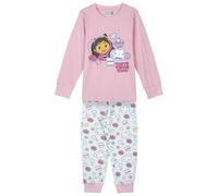 CERDÁ LIFE'S LITTLE MOMENTS Gabby's Dollhouse Schlafanzug, lang, Single-Jersey, bequem und weich, Unisex, für Kinder, Pink, 4 Jahre