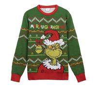 CERDÁ LIFE'S LITTLE MOMENTS Unisex Jersey Punto Navideño The Grinch Pullover, Grün, S