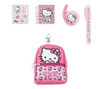 CERDÁ LIFE'S LITTLE MOMENTS Hello Kitty Mini-Rucksack-Set, Maße: 19,5 x 22,5 x 4,5 cm, Unisex, für Kinder, Modell 37, Modell: 37 cm, 19.5x22.5x4.5 cm