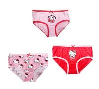 CERDÁ LIFE'S LITTLE MOMENTS Hello Kitty Single Jersey, 3-teiliges Set für Mädchen, offizielle Kinderunterwäsche, mehrfarbig, Rosa, 6-7 Jahre