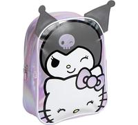 CERDÁ LIFE'S LITTLE MOMENTS Infantil Personaje Aplicaciones Kuromi-Medidas Mochila Hello Kitty 22,0 x 28,0 x 9,0 cm Para Niñ@s, Rucksack, Unisex, Kinder, Modell: Größe 36, Modell: Größe 36