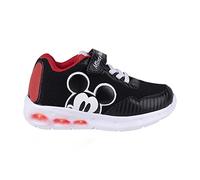 CERDÁ LIFE'S LITTLE MOMENTS Jungen Baskets Garçon Mickey Mouse Avec Lumières, Fermeture Scratch Et Embout Renforcé Pour Faciliter L'ind Sneaker, Schwarz, 29 EU