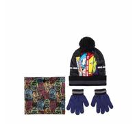 CERDÁ LIFE'S LITTLE MOMENTS Jungen The Avengers Mütze und Schal Kinder Set-Winter Kleidungsset mit Wintermütze Schlauchschal Handschuhe Müzenset, Grau, Einheitsgröße