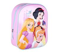 CERDÁ LIFE'S LITTLE MOMENTS - Kindergartenrucksack mit 3D Abbildung von Prinzessinnen Disney - Vorschulranzen mit Einzeltasche für 3-6 Jährige Kinder - Offiziel Lizenziert von Disney