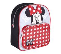 CERDÁ Schulrucksack Minnie Mouse – transparente Vortasche, verstellbare gepolsterte Griffe – Offiziell lizenziert von Disney