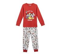 CERDÁ LIFE'S LITTLE MOMENTS Langer Single-Jersey, exklusives Design, bequem und weich, Schlafanzug Mickey Mouse, Unisex, Kinder, Rot, 8 Jahre