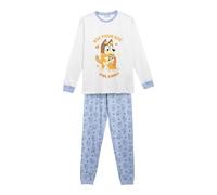 CERDÁ LIFE'S LITTLE MOMENTS Unisex Largo Single Jersey Fleece de Conjunto Suave-Pijama Bluey Exclusivo Pyjamaset, blau, S
