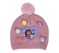 CERDÁ LIFE'S LITTLE MOMENTS Mädchen Tejido Suave-Gorro Punto Gabby´s Dollhouse Diseño Único Baskenmütze, Rosa, One Size