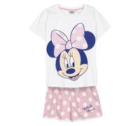 CERDÁ LIFE'S LITTLE MOMENTS Mädchen Minnie Mouse Schlafanzug Für Kinder Pajama Set, White and Pink, 5 Jahre EU
