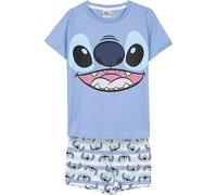 CERDÁ LIFE'S LITTLE MOMENTS Stitch Pyjamas für Kinder - Farbe Blau - Größe 12 Jahre - Kurzer Pyjama aus 100% Baumwolle 145 g/qm - Stitch Print - Original Produkt entworfen in Spanien