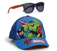 CERDÁ LIFE'S LITTLE MOMENTS Marvel Avengers Baseballkappe & Sonnenbrillen-Set | Hut & Sonnenbrille mit UV-400-Schutz für Kinder | Sommer-Accessoires-Set für Strand & Urlaub