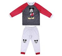 CERDÁ LIFE'S LITTLE MOMENTS - Mickey Mouse Kinder Schlafanzug Jungen - Velours Kinder Pyjama Jungen [80% Baumwolle, 20% Polyester] - Offizielle Disney Lizenz