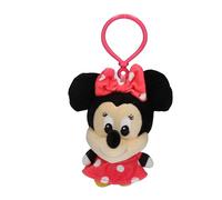 CERDÁ Life's Little Moments - Minnie Maus Plüsch-Schlüsselanhänger mit Kunststoffhaken - Kinderzubehör für Rucksäcke, Taschen und Federmäppchen - weich, leicht - Offizielles Disney-Lizenzprodukt