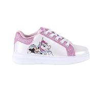 CERDÁ LIFE'S LITTLE MOMENTS Jungen Minnie Maus Weiße Kinder Turnschuhe mit Glitzer für Mädchen | Sportliche Sneakers mit Stil und optimalem Sneaker, 31 EU