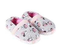 CERDÁ LIFE'S LITTLE MOMENTS Minnie Mouse Hausschuhe - Rosa und Grau - Größe 28-29 - Kinderschuhe Typ Francesita aus Polyester und TPR-Sohle - Originalprodukt, entworfen in Spanien