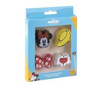 CERDÁ LIFE'S LITTLE MOMENTS - Minnie Mouse Set 4 Radiergummi Kinder Schule mit Motiv - Offizielle Disney Lizenz, Mehrfarbig, Einheitsgröße
