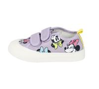 CERDÁ LIFE'S LITTLE MOMENTS Minnie Mouse Sneakers für Kinder - Farbe lila - Größe 26 - Klettverschluss - Canvas-Sneakers mit TPR-Sohle - Hinten anziehbar - Original Produkt entworfen in Spanien