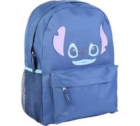 CERDÁ Schulrucksack Lilo & Stitch - 2 Fächer, ergonomischer Rücken, verstellbare Träger - Blau 41 cm