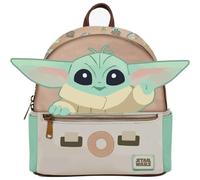 CERDÁ LIFE'S LITTLE MOMENTS Modischer, lässiger Rucksack aus Kunstleder mit exklusivem Design von The Mandalorian, kompakter Rucksack, Unisex, Kinder, mehrfarbig, Standard